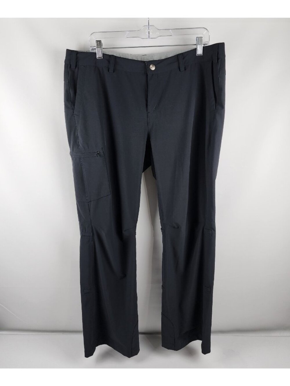 REI Pants Womens 16 Petite Black Sahara Roll Up Trekking Outdoor Pants 861816